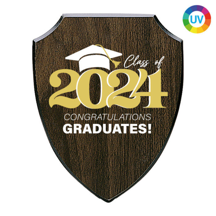 Schild Plaquette met full-colour UV Print
