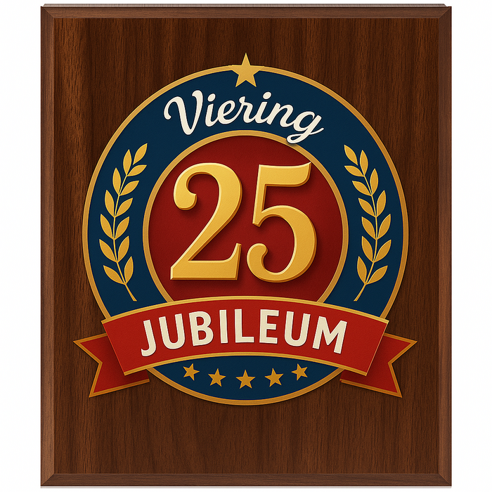 Plaquette met full-colour UV Print