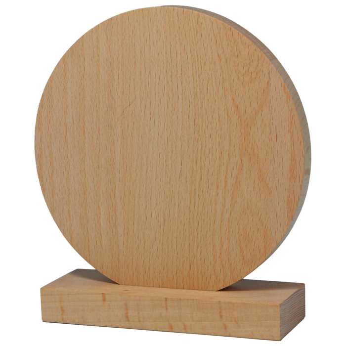 Ronde Houten Trofee met Eigen Ontwerp – Full Color UV Print