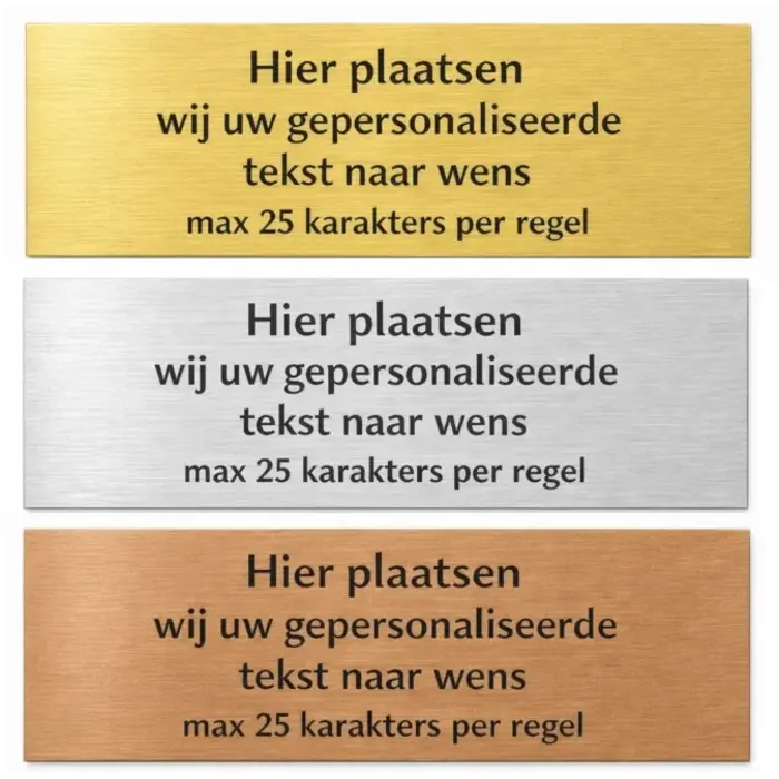 Tekstplaatje 45x18mm