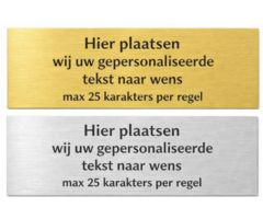 Tekstplaatje 90x25mm