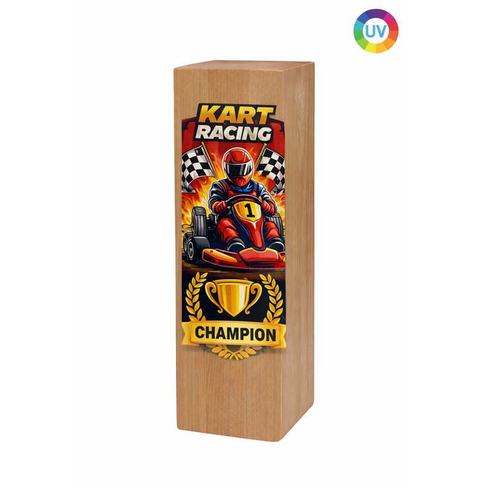 Houten Trofee met Eigen Ontwerp – Full Color UV Print - Copy