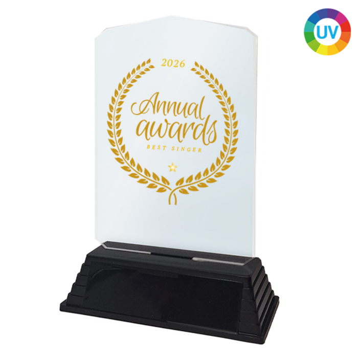 Acryl Trofee met Eigen Ontwerp – Full Color UV Print