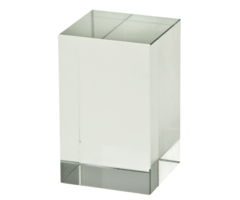 Glazen Blok Trofee met UV Kleurprint