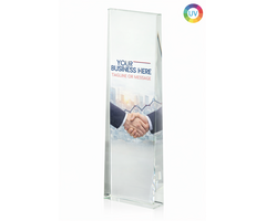 Glazen Trofee met UV Kleurprint