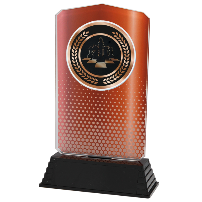 SchaakTrofee Acryl – Goud, Zilver & Brons