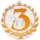 Eco Medaille met Nummer 1, 2 of 3 – Gerecycled Plastic