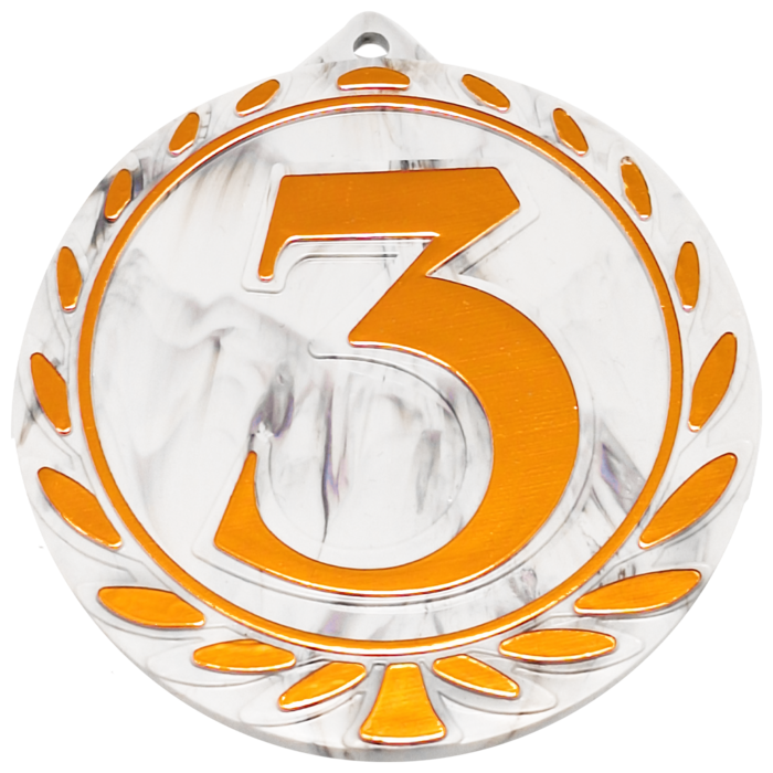 Eco Medaille met Nummer 1, 2 of 3 – Gerecycled Plastic