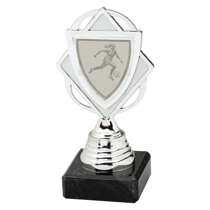 Vrouwen VoetbalTrofee met Marmeren Voet