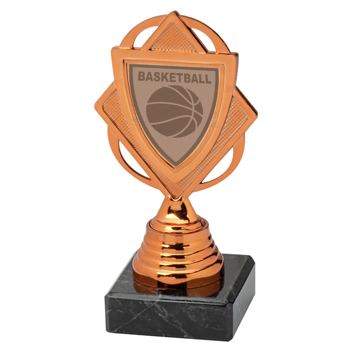 Basketbal Trofee met Marmeren Voet