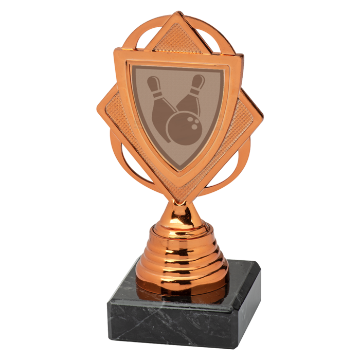 Bowling Trofee met Marmeren Voet