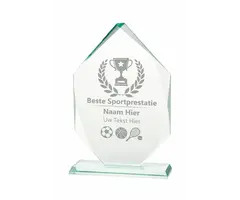 Glazen Award Facet op Voet