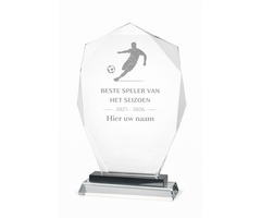 Glas trofee inclusief giftbox