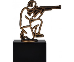 Schutter geweer figuur metaal
