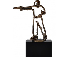 Schutter pistool figuur metaal
