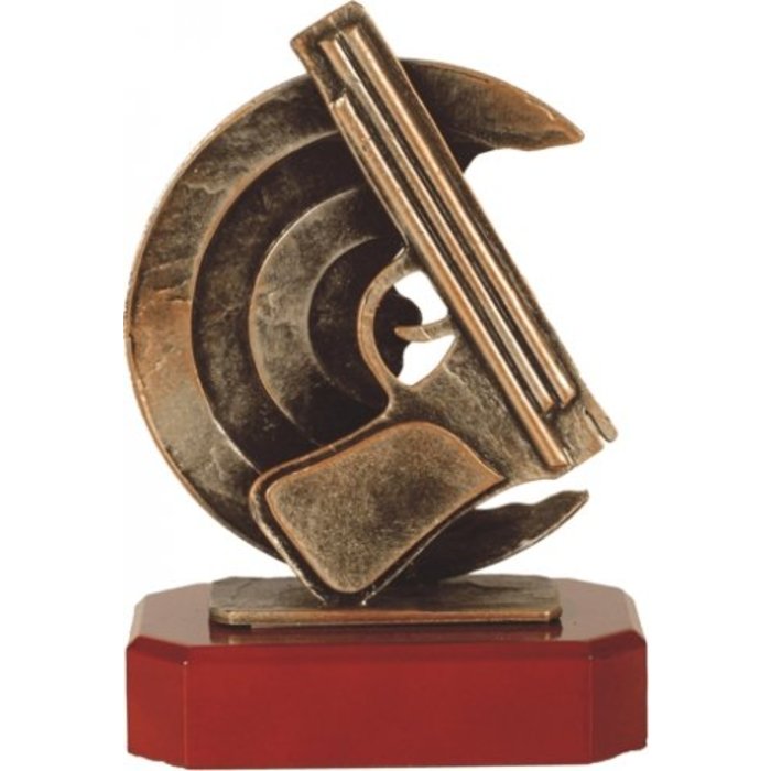 Metaal pistool trofee