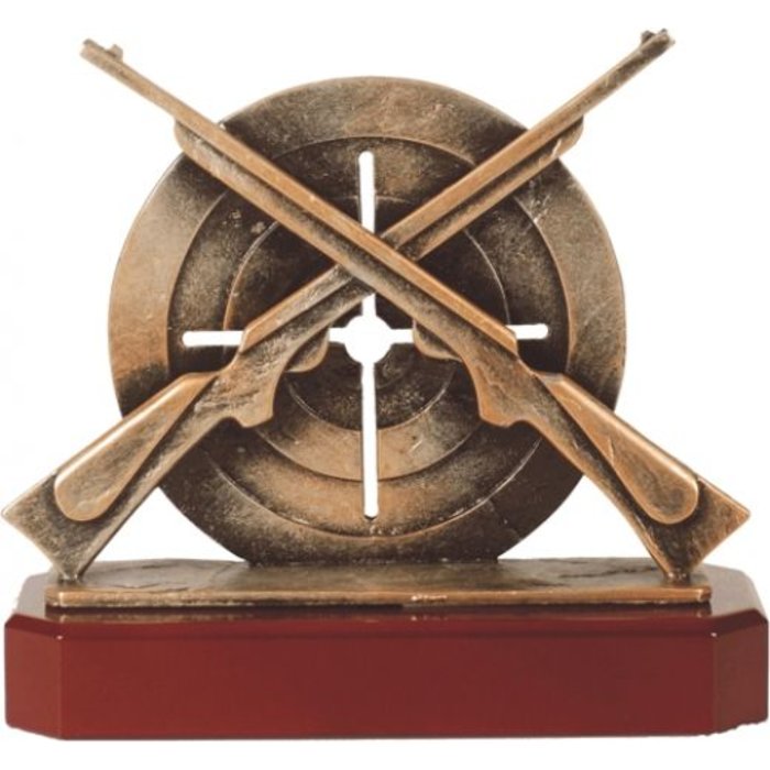 Metaal geweer trofee