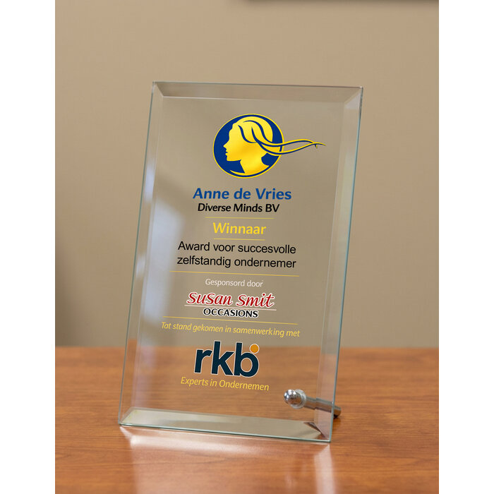Budget glas trofee-Full Colour