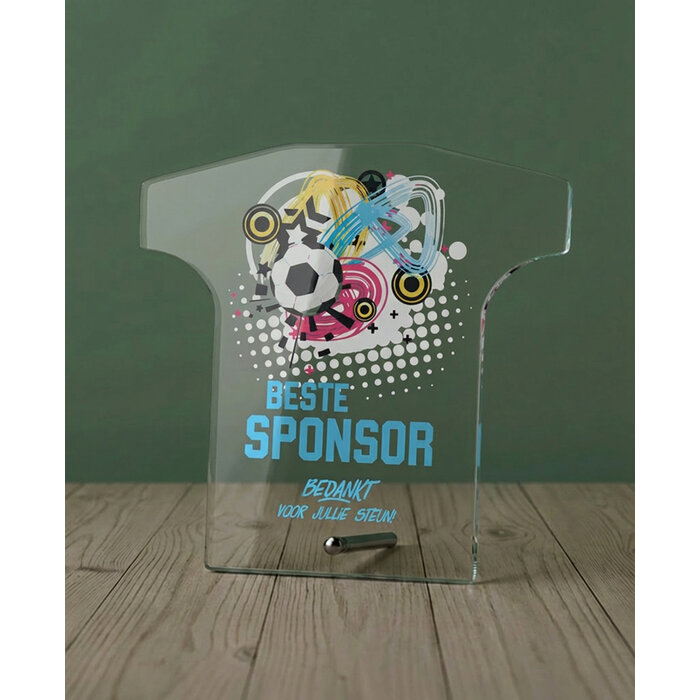 T-Shirt Glas trofee UV bedrukking