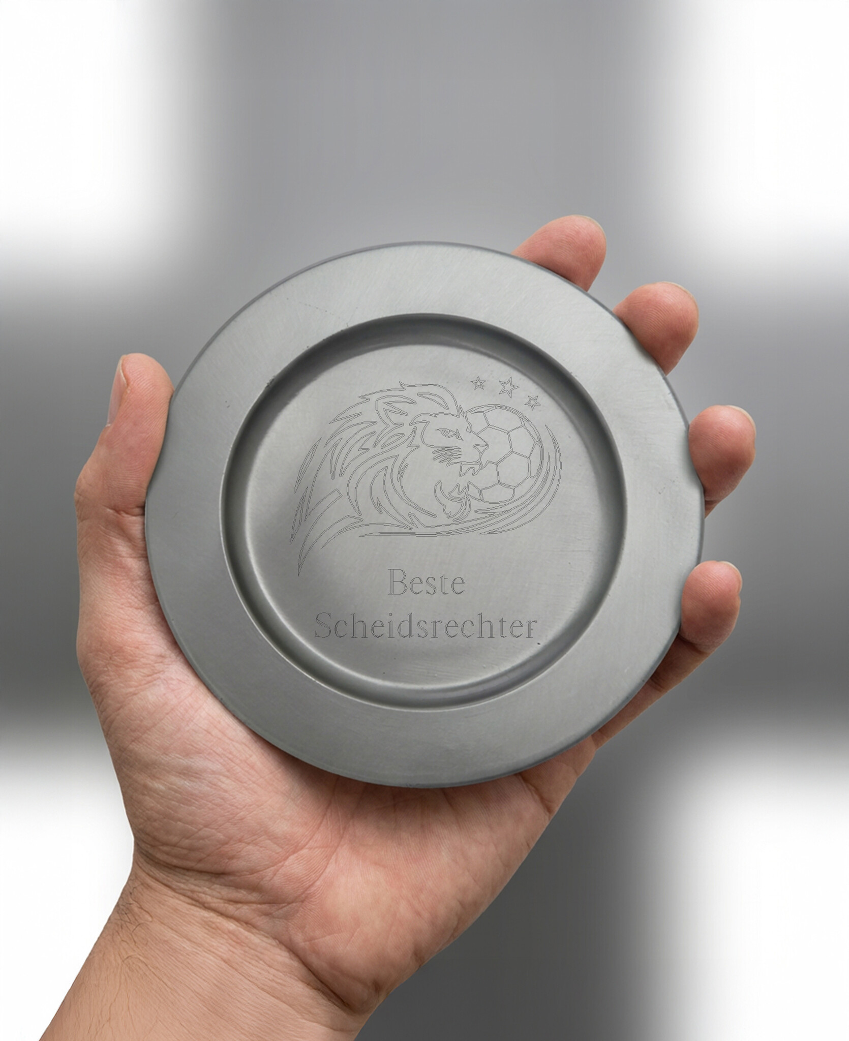 Gegraveerde Kampioensschaal Antique Zilver