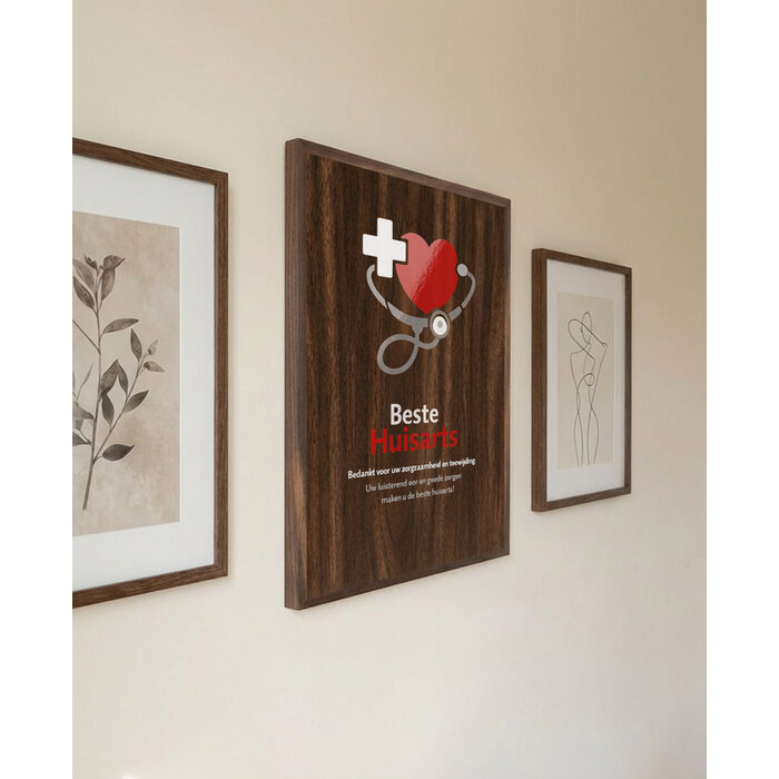 Plaquette met full-colour  UV Print