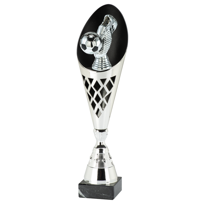Voetbaltrofee met 3D voetbalfiguur 35–39 cm