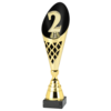Trofee 2e plaats met 3D cijfer 2 – 35–39 cm
