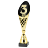 Trofee 3e plaats met 3D cijfer 3 – 35–39 cm