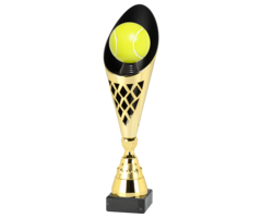 Tennis trofee Goud  35 t/m 39cm