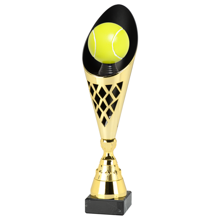 Tennis trofee Goud  35 t/m 39cm