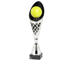 Tennis trofee Zilver  35 t/m 39cm