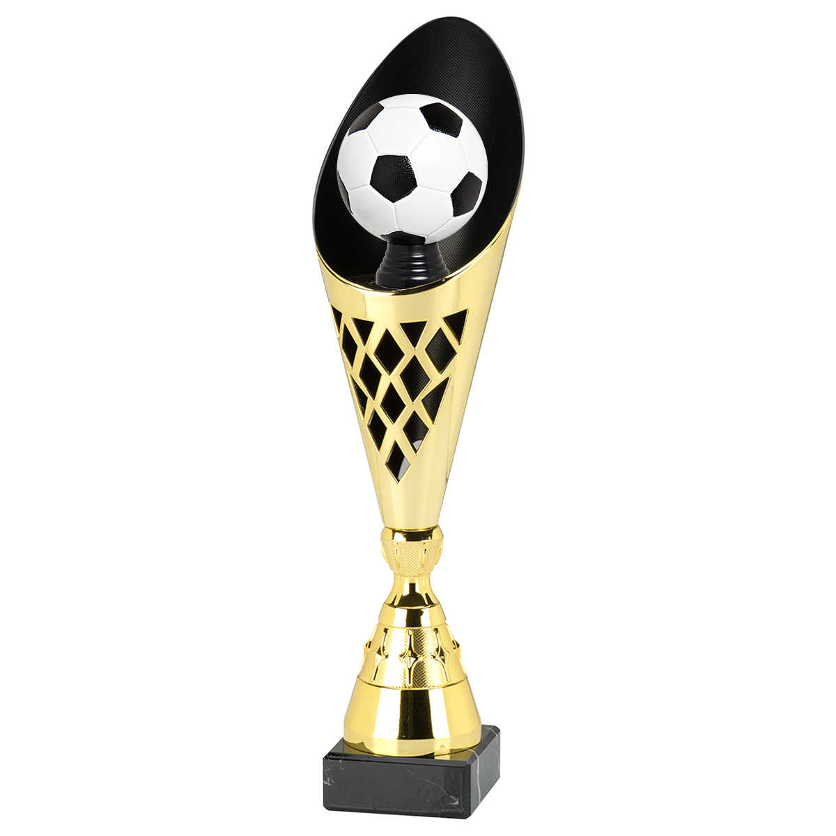 Voetbaltrofee met 3D Voetbal 35–39 cm
