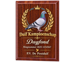 Plaquette met full-colour  UV Print