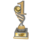 Nummer 1 Trofee Goud-Zilver met Graveerplaatje en Sportafbeelding
