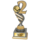 Nummer 2 Trofee Goud-Zilver met Graveerplaatje en Sportafbeelding