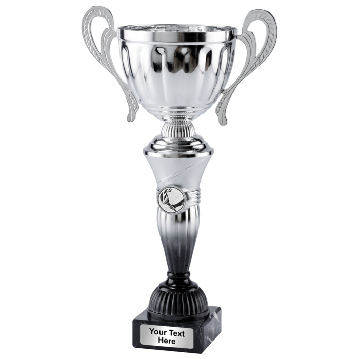 Beker zilver- zwart