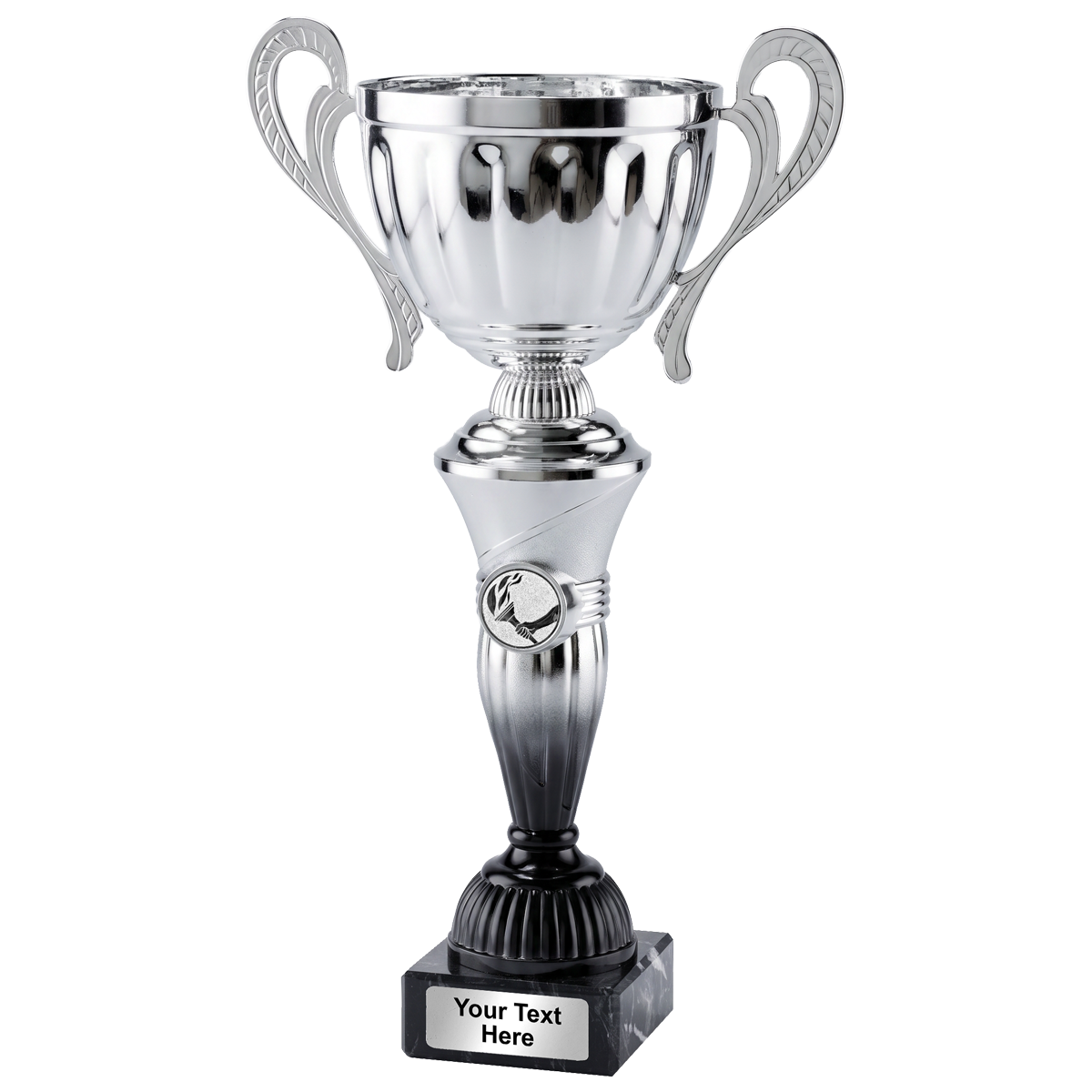 Beker zilver- zwart