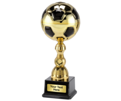Voetbal trofee goud