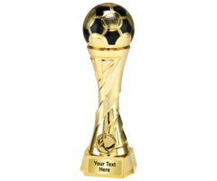 Voetbal bokaal heavy goud 16 t/m 27cm