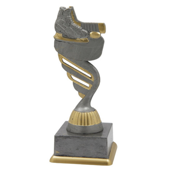 IJshockey trofee antiek grijs-goud