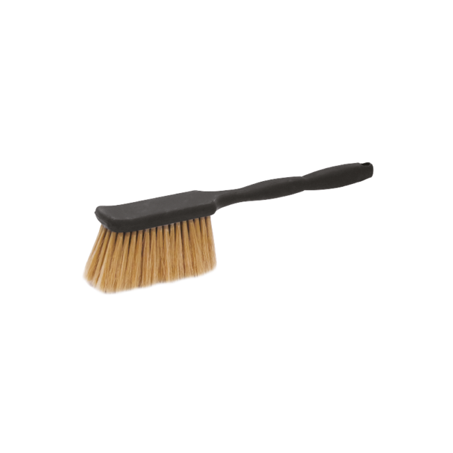 Long-handled hand brush transparent