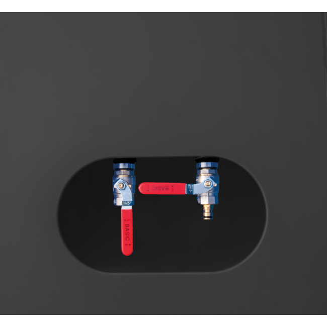 Pre-wash water tank with Gardena coupling black