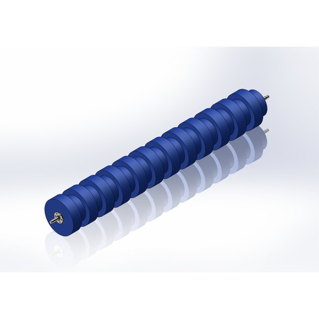 Wheelbrush Replacement set high-low blue 2400mm per side