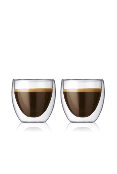 Set Pavina dubbelwandige glazen, extra klein, 0,08l doppio-espresso