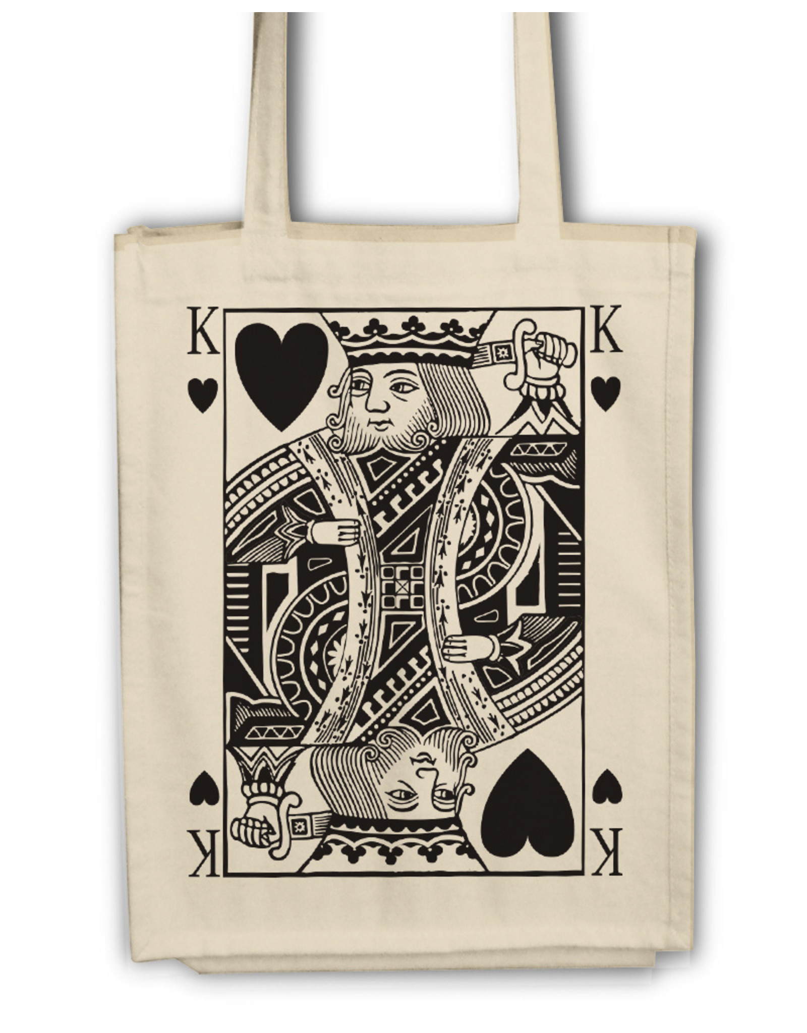 Playing Cards - Black Heart King-Tas