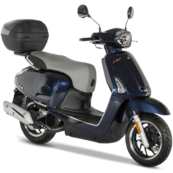 Kymco New Like Deep Ocean Blue | Jos Lock wielers - Ado Scooters