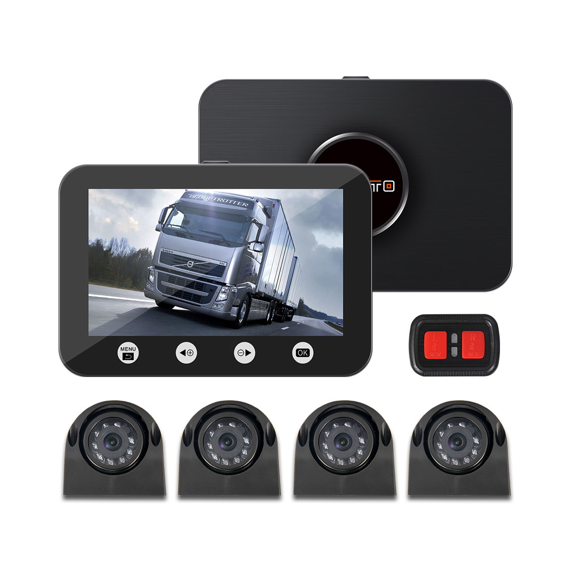Ophef constante meesterwerk Motocam C4.3 4CH VGA vrachtwagen dashcam - Allcam | 10 jaar dashcams