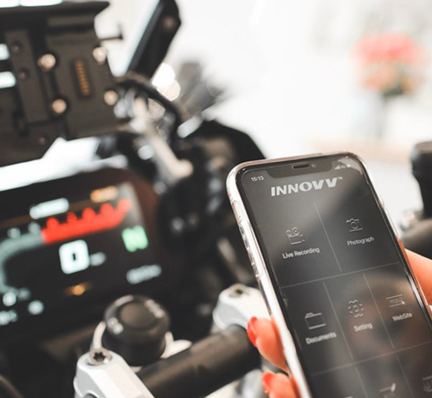 innovv k2 2ch dual wifi gps motor dashcam