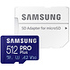 Samsung Samsung Pro Plus 512gb U3 V30 A2 Micro SDXC kaart Samsung Samsung Pro Plus 512gb U3 V30 A2 Micro SDXC kaart
