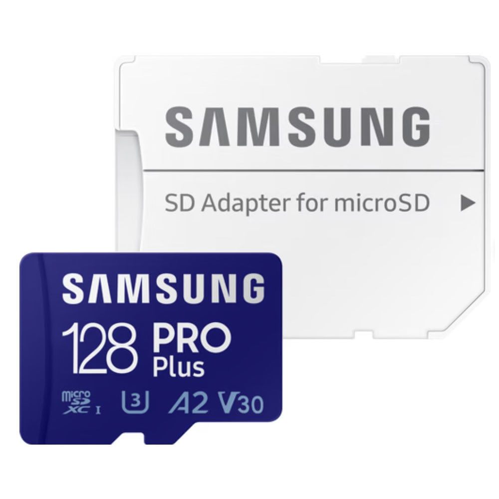 Samsung Pro Plus 128gb U3 V30 A2 Micro SDXC kaart - 10 jaar dashcams